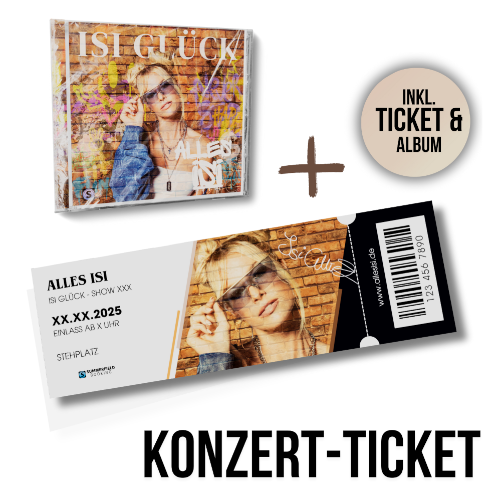 Isi Glück Alles Isi CD + Konzert-Bundle Passau (Einlass ab 18 Jahre!) 384116